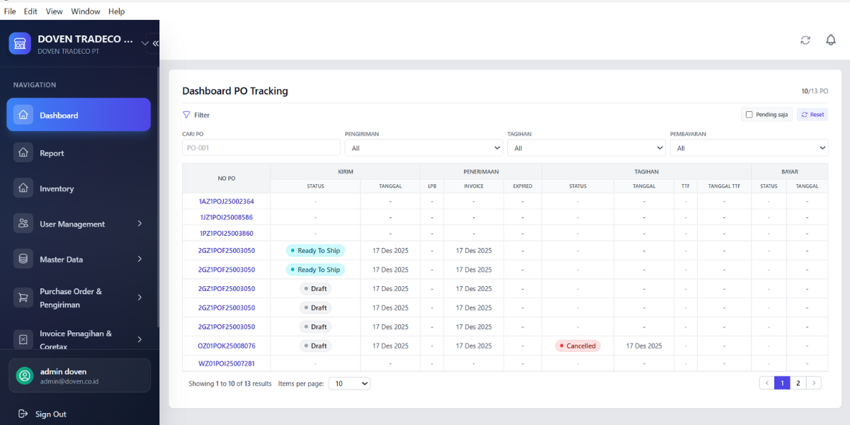 OCR Document Processing Interface